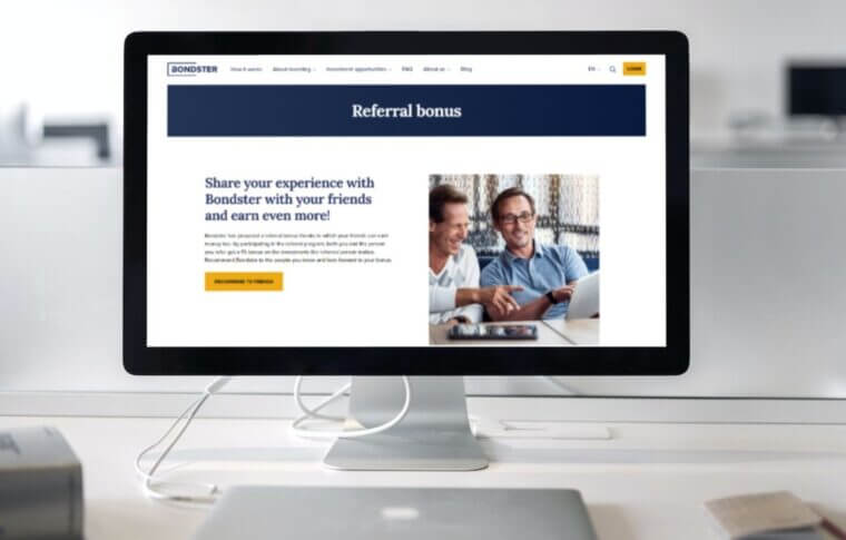 Recommend Bondster to friends and earn extra money